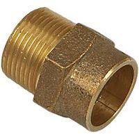 22mm x 3/4" End Feed Male Iron Straight Coupler (Male Iron Coupler End Feed)