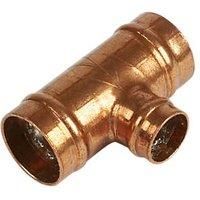 Yorkshire Copper Solder Ring Reducing Tee 22mm x 22mm x 15mm (21919)