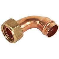 Yorkshire Copper Solder Ring Angled Tap Connector 15mm x 1/2" (84717)