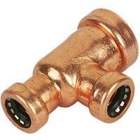 Tectite Sprint Copper Push-Fit Reducing Tee 22mm x 15mm x 15mm (71195)
