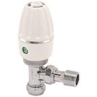 Terrier 3 White Thermostatic Radiator Valve