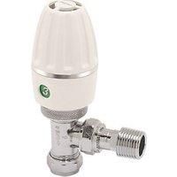 Terrier 3 White Thermostatic Radiator Valve