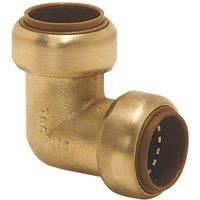 Tectite Classic Brass Push-Fit Equal 90 Elbow 15mm (9133X)