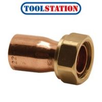 Endex End Feed Straight Tap Connector 15mm x 1/2"