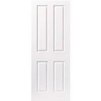 Wickes Stirling White Grained Moulded 4 Panel Internal Door - 1981mm x 762mm