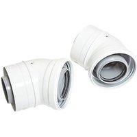 Ideal Flue Elbow 45 Degree Packaged Pair Part No 203131
