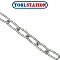 Bright Steel Chain 5mm x 28mm x 10m