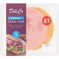 Deli Co 5 Crumbed Lean Ham Slices 90g