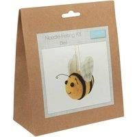 Trimits Needle Felting Craft Kit, Includes Roving Wool Needle Stuffing Instructions, Bee