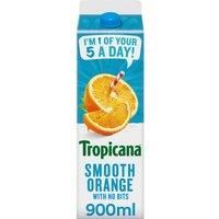 Tropicana Smooth Orange with No Bits 900ml