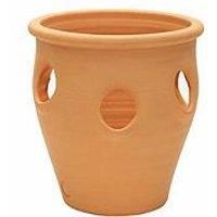 Plant Avenue APTA Terracotta Herb Planter 36cm Durable Outdoor Garden Pot, Brown