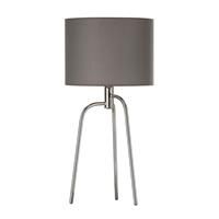 Village at Home Jerry Table Lamp, Chrome & Silver