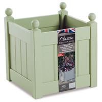 AFK Classic Wooden Garden Planter, Sage - 15 Inch