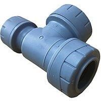 22mm x 15mm x 22mm Polyplumb Reducing Tee (22mm On Branch) PB1422
