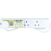 Status 4 Gang Individually Switched Extension Socket with Neon Indicator