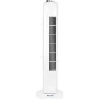Status Portable 29-Inch Oscillating Tower Fan, White
