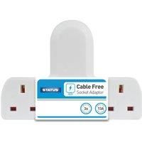 3 Way Cable Free Socket - White