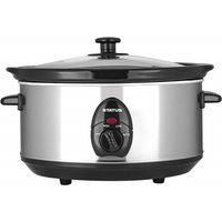 Status SANDIEGO1PKB4 San Diego Oval Slow Cooker, Stainless Steel, 200 W, 3.5 liters, Silver