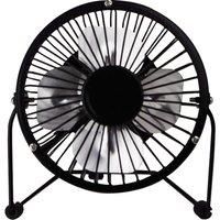 Portable 4 Inch USB Mini Desk Fan, black