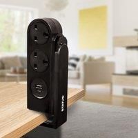 STATUS Multi Plug Extension | 2 Socket Extension Cable with 1 USB and 1 USB-C Charging Port | 1.5m Extension Lead | S2W2USBACBC1PK4