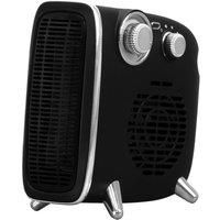 Status Retro Electric Heater Dual Position Horizontal And Vertical Fan Heater - Black, Black