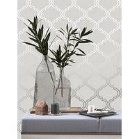 Geometric Wallpaper Metallic Smooth Textured Apex Triangles Trellis Diamonds