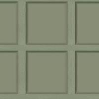 3D Effect Modern Wood Panelling Sage Green 12982 Holden Wallpaper