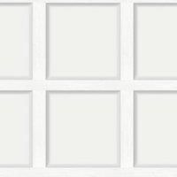Holden Decor Wood Panel 3D Effect Wooden Panelling Light White Grey Wallpaper