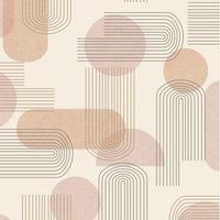 Holden Decor Arch Geo Orange Wallpaper 13092