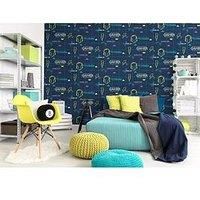 Holden Decor Gamer Retro Gaming Kids Wallpaper 2 Colours
