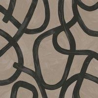 Abstract Swirl Wallpaper Linear Brushstrokes Contemporary Art Holden 13460 Taupe
