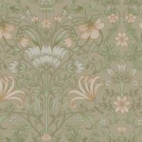 Holden Decor Vintage Floral Beige Wallpaper 13551 - Botanical Flower Leaf Garden