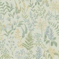 Floral Sprig Wallpaper Holden Flower Natural Pink Blue Green Yellow Botanical