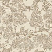 Holden Decor Zoo Lake Neutral Wallpaper Animal Print Trees Stylish Feature Wall