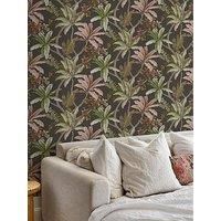 Holden Decor Eastern Horizons Trailing Palm Charcoal Wallpaper 13802