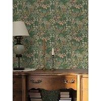 Holden Everbloom Emerald Green Wallpaper Feature Wall Flowers Paste The Paper