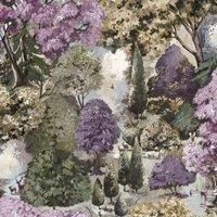 Botanical Wallpaper Basildon Forest Mulberry / Green Woodland Trees Holden 13930
