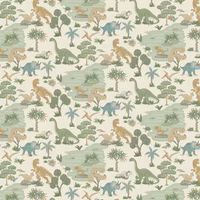 Holden Storybook Dino Zoo Cute Dinosaur Themed Wallpaper with Prehistoric T-Rex Velociraptor Snakes Animals for Children/'s Bedroom Nurseries for Boys and Girls Cream/Multi (14012)