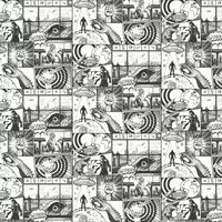 Comic Book Strip Wallpaper Black White Holden 14075 Bold Comic Graphic