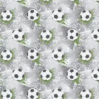 Holden Storybook Football Frenzy Sport Themed Metallic Textured Wallpaper for Kids Bedrooms, Playrooms in Grey/Green 14092