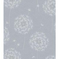 Holden Decor Opus Alocasia Allora Blue Wallpaper 36003 - Floral Dandelion