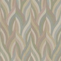 Holden Decor Arabesque Blush Aqua Wallpaper
