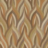 Holden Decor Arabesque Orange Mocha Wallpaper
