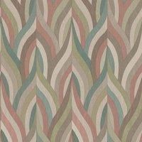 Holden Decor Arabesque Red Teal Wallpaper