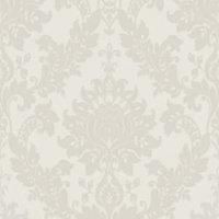 Holden Decor Eleganza Clara Damask Dove Textured Wallpaper 36440