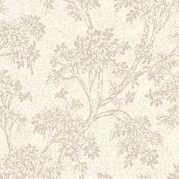 Foliage Wallpaper Neutral Hawthorn Trail Trees Vinyl Reflective Holden 76012