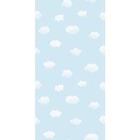 GREY WHITE CLOUDS NURSERY CHILDRENS BABY BOYS GIRLS FEATURE WALLPAPER 90990