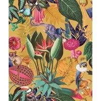 Wonderland Tropical Wallpaper Ochre Holden 91190