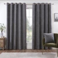 Rivington Ready Made Eyelet Curtains Grey