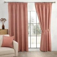 Aztec Diamonds Half Panama Lined 3" Tape Top Pencil Pleat Curtains Pair